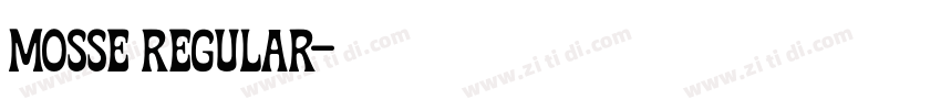 Mosse Regular字体转换
